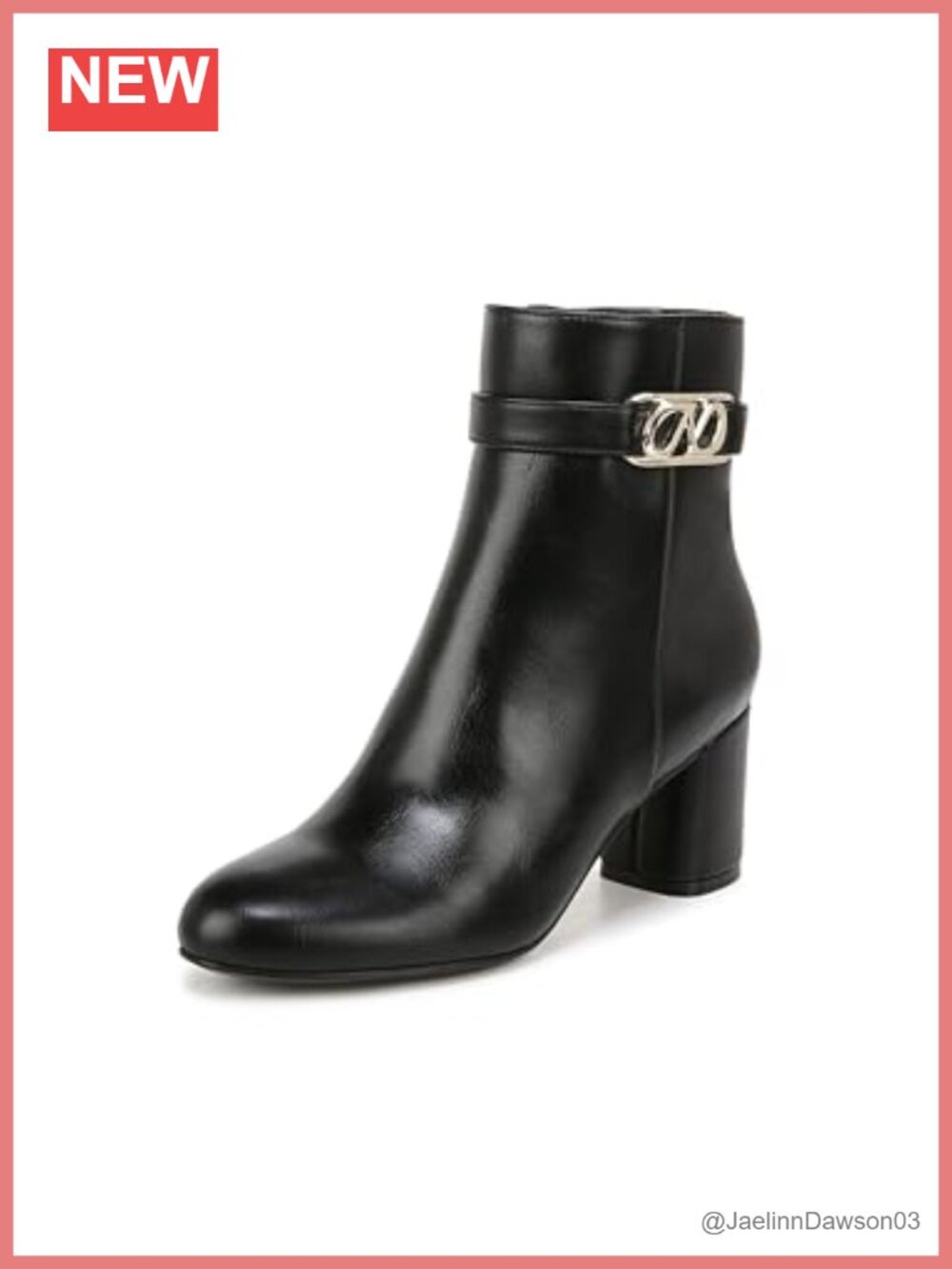 Heeled Ankle Boots Block Heel Side Zip Eco-Conscious Lining